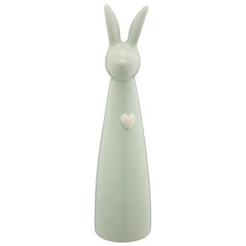 Keramikvase Hasenkopf, konisch, 6,5x6,5x25cm, mint, Lepuro