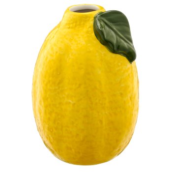 Ceramic vases SUNSHINE citrus fruit, 3 assort., 11x10.5x15.5cm, colourful