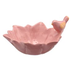 Porzellan Schale mit Vögelchen, Transmutationsglasur,