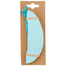 Papier Dekohänger Ei mit Magnet, 8x8x11cm, 2/Backcard, himmelblau