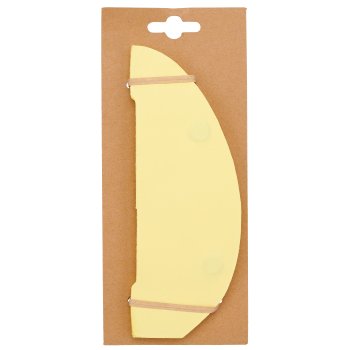 Papier Deko Ei, stehend mit Magnet, 13x13x17,5cm, hellgelb