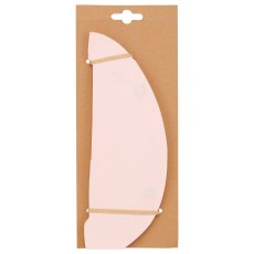 Papier Deko Ei, stehend mit Magnet, 16x16x21cm, hellrosa