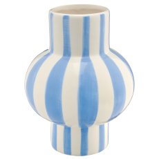 Keramikvase MIAMI, 16x16x21cm, hellblau
