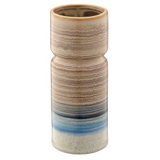 Porcelain cylinder vase SUNDOWNER, 8x8x21cm, almond