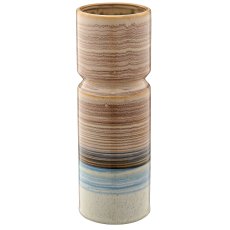 Porcelain cylinder vase SUNDOWNER, 9x9x26cm, almond