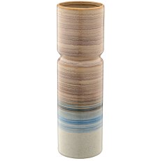 Porcelain cylinder vase SUNDOWNER, 10x10x31cm, almond