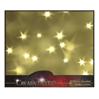 3D PVC Folie (Sterneffekt), 50x100cm, klar
