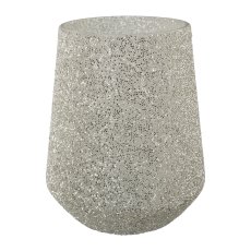 Glas Teelicht Nice Shiny, 16,5xH20cm, silber