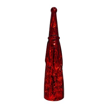 Glas Weihnachtsmann Figur MERCURY, 45cm, rot