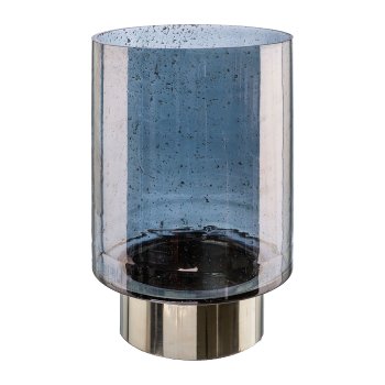 Glass lantern straight,Metall base GIORGIA, 30x20x20cm,