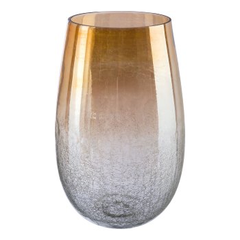 Glass Vase Luster BARI, 34x20cm, gold