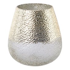 Glass vase textured RAFFAEL,
