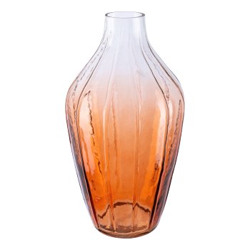Glas Vase RUBIO, 23x12cm, terra