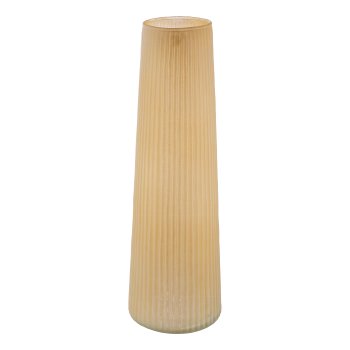 Glas Vase m.Patina Finish ANNA, 31x10cm, vanille