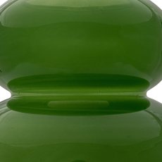 Glass vase RETRO, 2 assorted 14x14x13cm, green