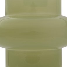 Glass vase RETRO, 2 assorted 13x13x13cm, green