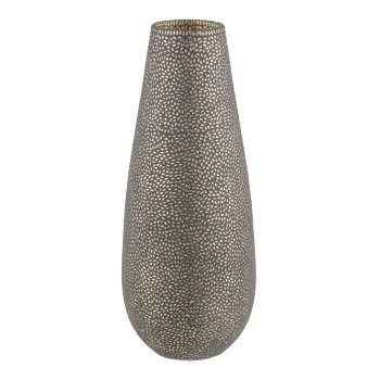 Glass vase, mosaic, BLACK NIGHTS 17x17x45cm, black