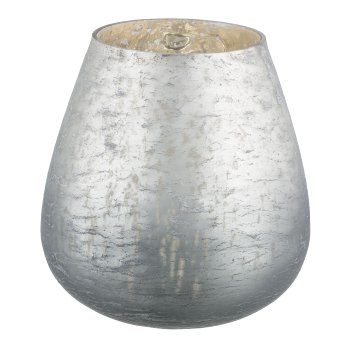 Glass lantern, ARTEFECT 16x16x17cm, grey