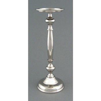 Aluminium Candle Holder Stumps, 25x11,5cm, Silver