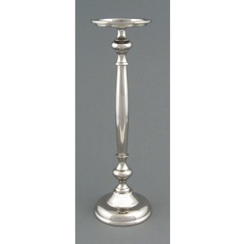 Aluminium Candle Holder Stumps, 30x11,5cm, Silver
