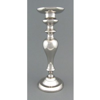 Aluminium Kerzenhalter Romantic, 35x13cm, silber