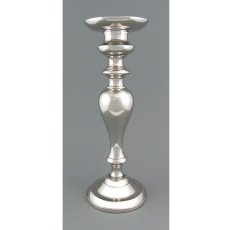 Aluminium Candle Holder Romantic, 35x13cm, Silver