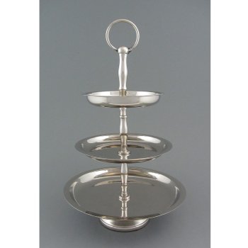 Aluminium Etagere BASIC x3, 22,5x13cm, silber