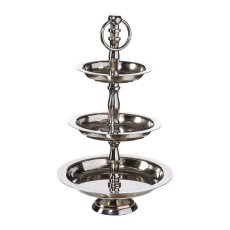 Aluminium Etagere BASIC x3, 22,5x13cm, silber