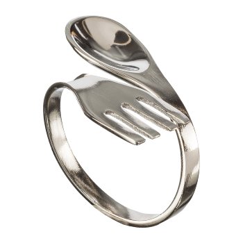 Aluminium Serviettenring Cook, 5x8x3,5cm, 4/Box