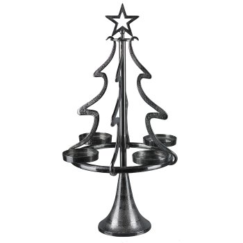 Christmas Tree 4 Candle Holder, 56x56x99cm, anthrazit