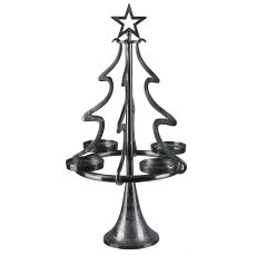 Christmas Tree 4 Candle Holder, 56x56x99cm, anthrazit