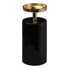 Aluminum candle holder Stump Tower, 9x9x21cm, blackgold