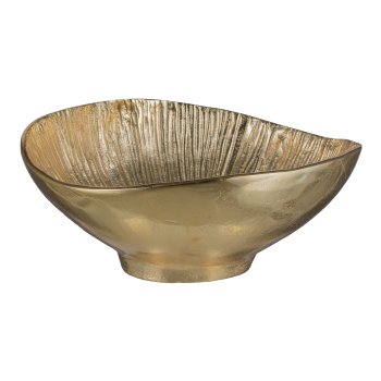 Aluminium Schale, TUFTED, 30x33x15cm, Gold