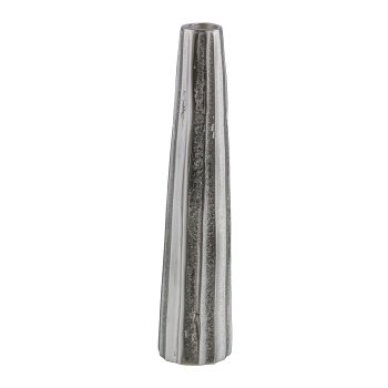 Aluminium candle holder, SLIM FIT, 28x6cm, silver