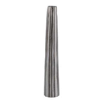 Aluminium candle holder, SLIM FIT, 35x6cm, silver