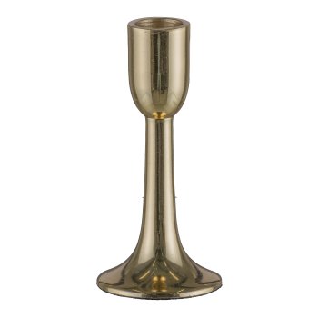 Aluminium Kerzenhalter, MODERN, 12x6cm, Gold