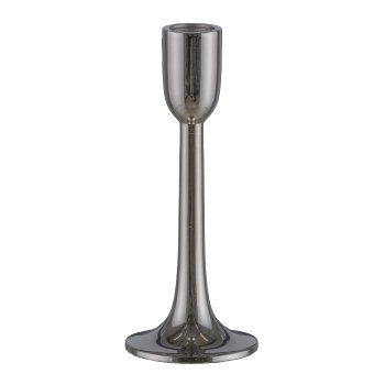 Aluminium Kerzenhalter, MODERN, 16x6cm, Silber