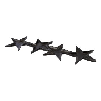 Aluminium Stern Platte, 57x22x2cm, schwarz