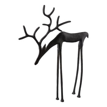 Aluminum stag stylistic DOWN, 50x40x7cm, black
