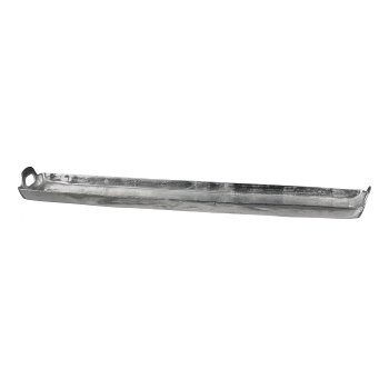 Aluminium Tablett, 94x20x7cm, Silber