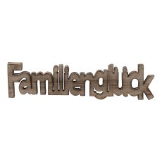 Wooden lettering "Familienglück", 40x9.5x2cm