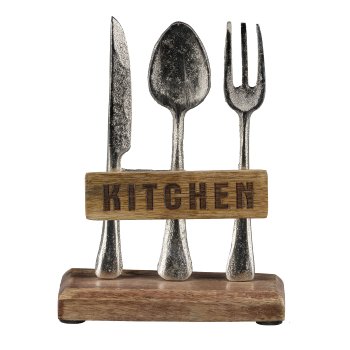 Aluminium cutlery KITCHEN, 16.5x10x5cm, silver