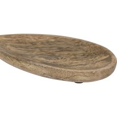 Wooden bowl, Elipse, 9x4.5x1.5cm, natural