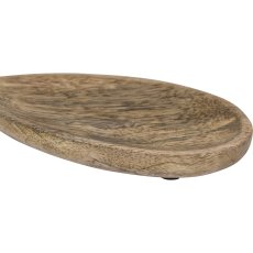 Wooden bowl, Elipse, 15x7.5x1.5cm, natural