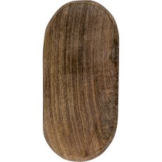 Holz Schale, länglich, 15x7x2cm, natur
