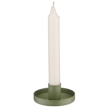 Metall Kerzenhalter, rund, 8x8x3cm, jade