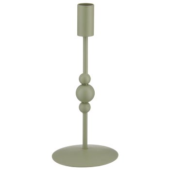 Metal candle holder BOBBELS, 21x9x9cm, jade