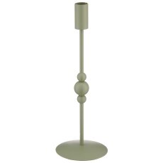 Metall Kerzenhalter BOBBELS, 25x9x9cm, jade