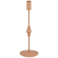 Metall Kerzenhalter BOBBELS, 25x9x9cm, mandel