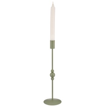 Metall Kerzenhalter BOBBELS, 31x9x9cm, jade